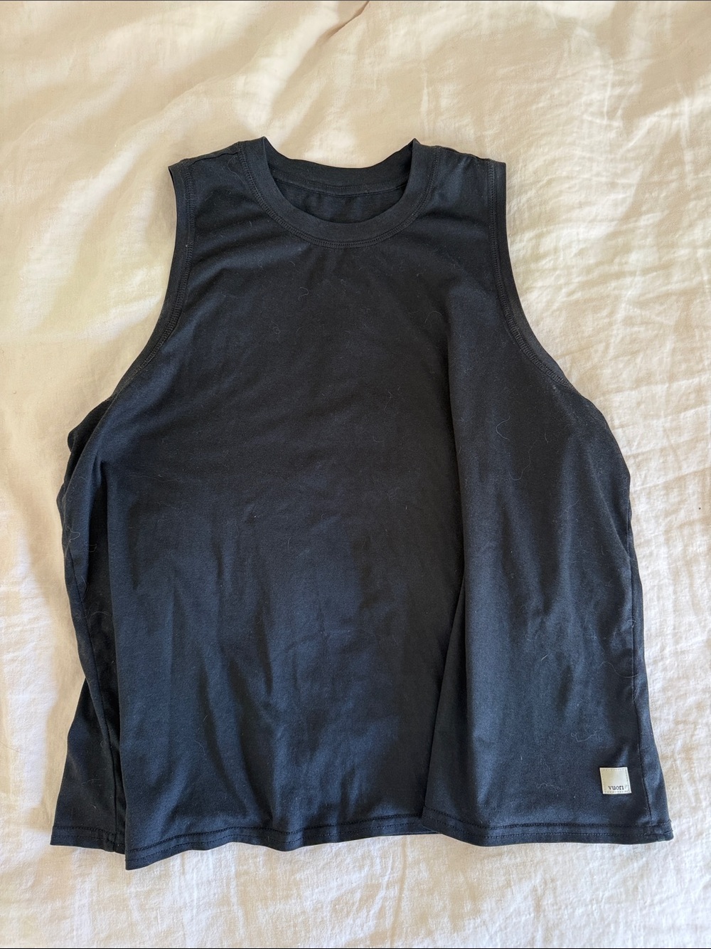 Vuori Black Muscle Tank Top for Women